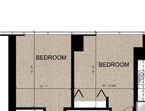 78c1 3BR Floor Plan 78c1 3BR Floor Plan at Catalyst, Chicago, IL, 60661